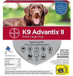 K9 Advantix II  X-Large Dog 2 Pack