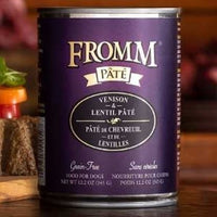 Fromm Gold Grain Free Venison and Lentil Pate Canned Dog Food 12 oz.