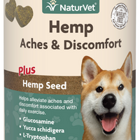 NaturVet Hemp Aches and Discomfort Chew 60 ct.