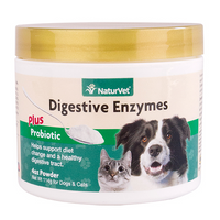 NaturVet Digestive Enzymes and Probiotics for Dog and Cat 4 oz.