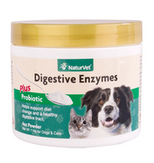 NaturVet Digestive Enzymes and Probiotics for Dog and Cat 4 oz.