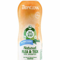 Tropiclean Natural Flea and Tick Shampoo Plus Soothing 20 oz.