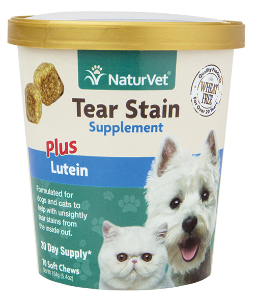 NaturVet Tear Stain Plus Lutein Soft Chew 70 ct.