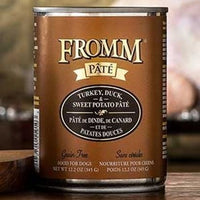 Fromm Gold Grain Free Turkey Duck and Sweet Potato Pate Canned Dog Food 12 oz.