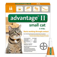 Advantage II Small Cat 2 Pack - Orange