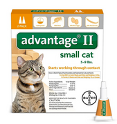 Advantage II Small Cat 2 Pack - Orange