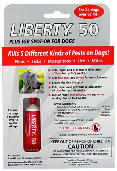 Liberty 50 Spot on XL Dog