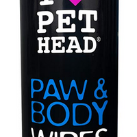 Pet Head Paw and Body Wipes - 50 pack