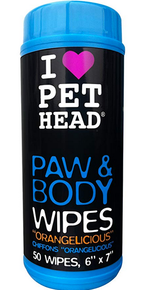 Pet Head Paw and Body Wipes - 50 pack