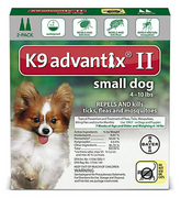 K9 Advantix II Green Small 4 pk.