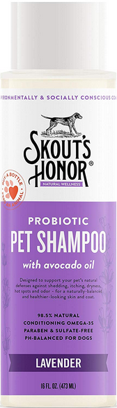 Skouts Honor Probiotic Pet Shampoo - Lavender 16 oz.