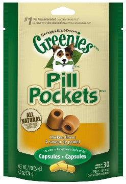 Greenies Dog Capsule Pill Pocket - Chicken 7.9 oz.