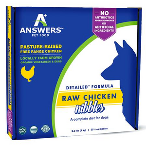Answers Detailed Frozen Chicken Dog Nibbles 2.2 lb.