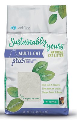 Sustainably Yours - Natural Multi Cat Litter - Plus 13 lb.