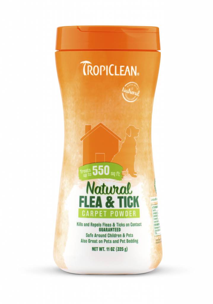 Tropiclean Natural Flea and Tick Carpet/Pet Powder 11 oz.