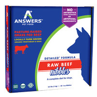 Answers Detailed Frozen Beef Dog Nibbles 2.2 lb.