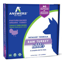 Answers Detailed Frozen Turkey Dog Nibbles 2.2 lb.