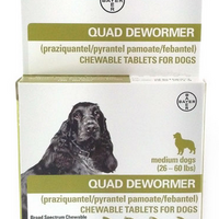 Bayer Quad Dewormer Medium Dog 2 ct.