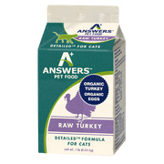 Answers Detailed Frozen Raw Turkey Cat Food 1 lb.