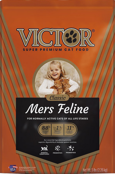 Victor Classic Mers 5 lb. Cat Food Monighetti s Farrier Feed Pet